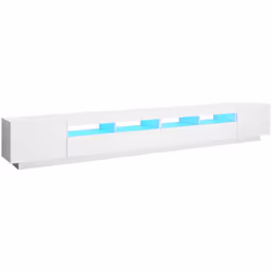 Con un design pratico e alla moda, questo supporto TV con illuminazione a LED diventerà sicuramente il punto focale della tua ...