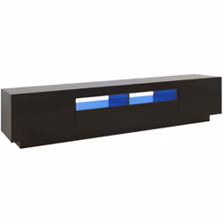 Con un design pratico e alla moda, questo supporto TV con illuminazione a LED diventerà sicuramente il punto focale della tua ...