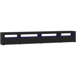 Mobile tv multimediale scaffale per televisione televisione buffet sala da pranzo soggiorno camera da letto con luci a led 270 x 35 x 40 cm nero