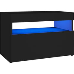 Mobile tv multimediale scaffale per televisione televisione buffet sala da pranzo soggiorno camera da letto con luci a led 60 x 35 x 40 cm nero