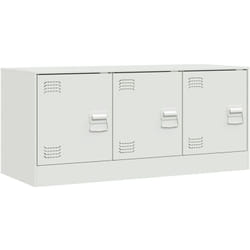 Mobile tv multimediale scaffale per televisione televisione buffet sala da pranzo soggiorno camera da letto 99 x 39 x 44 cm acciaio bianco