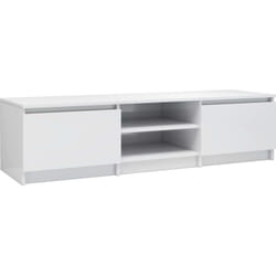 Helloshop26 - Mobile tv multimediale scaffale per televisione televisore buffet sala da pranzo soggiorno camera da letto lucido 140 x 40 x 35,5 cm