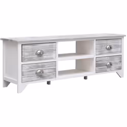 Con un design elegante e pratico, questo robusto mobile TV in legno diventerà sicuramente il punto focale della tua stanza. R ...