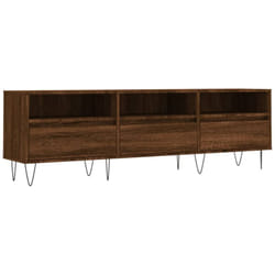 Mobile TV multimediale scaffale per televisione televisore buffet sala da pranzo soggiorno camera da letto rovere 150 x 30 x 44,5 cm MDF marrone