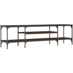 Helloshop26 - Mobile tv multimediale scaffale per televisione televisore buffet sala da pranzo soggiorno camera da letto rovere 161 x 35 x 45 cm