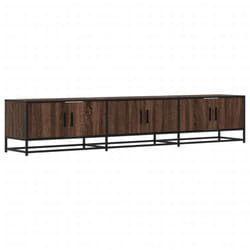 Helloshop26 - Mobile tv multimediale scaffale per televisione televisore buffet sala da pranzo soggiorno camera da letto rovere 210 x 35 x 41 cm