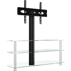 Helloshop26 - Porta tv multimediale scaffale per televisione televisione buffet sala da pranzo soggiorno camera da letto angolo 3 livelli per 32-70