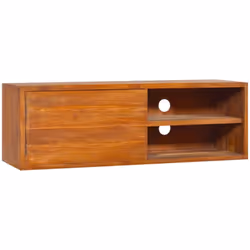Questo elegante mobile TV in legno massello di teak è la scelta perfetta per portare uno stile coloniale nel tuo soggiorno. Q ...