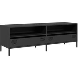 Helloshop26 - Mobile tv multimediale scaffale per televisione televisione buffet sala da pranzo soggiorno camera da letto 135 x 39 x 43,5 cm acciaio