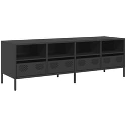 Helloshop26 - Mobile tv multimediale scaffale per televisione televisione buffet sala da pranzo soggiorno camera da letto 135 x 39 x 43,5 cm acciaio