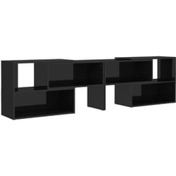 Helloshop26 - Mobile tv multimediale scaffale per televisione televisore buffet sala da pranzo soggiorno camera da letto lucido 149 x 30 x 52 cm