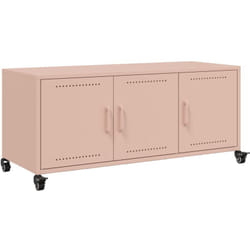 Helloshop26 - Mobile tv multimediale scaffale per televisione televisore buffet sala da pranzo soggiorno camera da letto rosa 100,5 x 39 x 43,5 cm