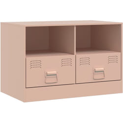 Mobile tv multimediale scaffale per televisione televisione buffet sala da pranzo soggiorno camera da letto rosa 67 x 39 x 44 cm acciaio rosa