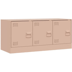 Mobile tv multimediale scaffale per televisione televisione buffet sala da pranzo soggiorno camera da letto rosa 99 x 39 x 44 cm acciaio rosa