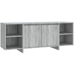 Mobile tv multimediale scaffale per televisione televisore buffet sala da pranzo soggiorno camera da letto sonoma 130 x 35 x 50 cm mdf grigio