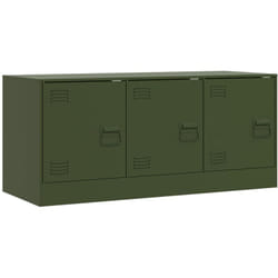 Mobile tv multimediale scaffale per televisione televisione buffet sala da pranzo soggiorno camera da letto oliva 99 x 39 x 44 cm acciaio verde