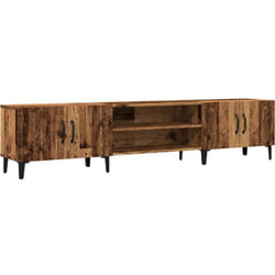 Helloshop26 - Mobile tv multimediale scaffale per televisione buffet televisivo sala da pranzo soggiorno camera da letto legno vecchio 180 x 31,5 x