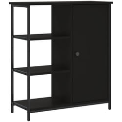 Credenza buffet cassettiera mobile contenitore organizer cucina soggiorno soggiorno 70 x 30 x 80 cm pannelli di mdf nero