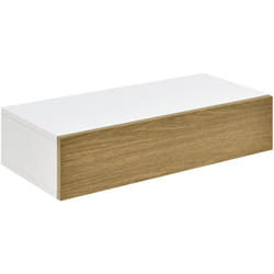 Helloshop26 - Mensola portaoggetti da parete con bancone 50 cm bianco beige