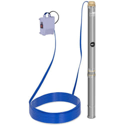 Helloshop26 - Pompa sommersa per pozzo sommergibile scarico - 3.800 L/h - 550 Watt - acciaio inox