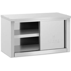 Pensile in acciaio inox pensile con ante scorrevoli pensile da cucina pensile in acciaio inox 900 x 400 x 500 mm Portata 60 kg