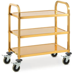 Helloshop26 - Carrello di servizio servizio ristorazione ristorazione mensa cucina stoviglie in acciaio inox (240 kg, distanza vassoi: 215 mm, vassoi