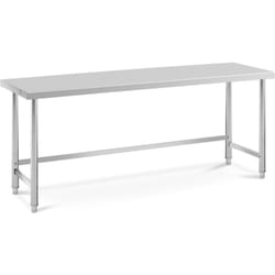 Tavolo da lavoro in acciaio inox piano da lavoro in acciaio inox tavolo da lavoro professionale tavolo da lavoro cucina 200 x 60 cm 240 kg