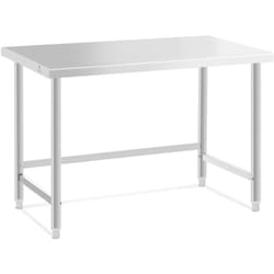 Tavolo da lavoro in acciaio inox piano di lavoro in acciaio inox tavolo da lavoro cucina 120 x 60 cm 91 kg professionale