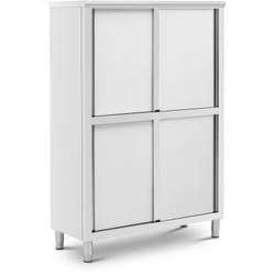 Armadio 120 x 50 x 180 cm 4 ripiani fino a 200 kg armadio camera da letto cabina armadio spogliatoio acciaio inox