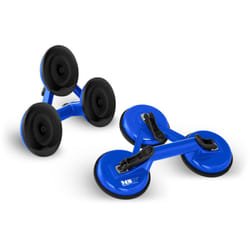 Helloshop26 - Ventose di sollevamento 120 kg triple 2 unità in alluminio blu