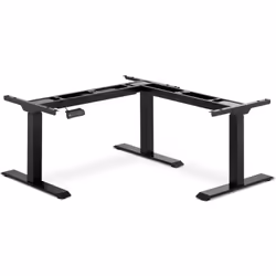 Base a 3 motori per scrivania angolare sit-stand La base scrivania angolare regolabile in altezza consente di lavorare in pos ...