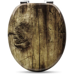 Helloshop26 - Sedile wc premium con coperchio a chiusura ammortizzata, modello ad albero con cerniera a chiusura ammortizzata con anima in legno mdf