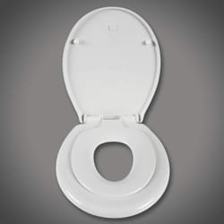 Helloshop26 - Sedile wc Family sedile wc per bambini con chiusura ammortizzata bianco