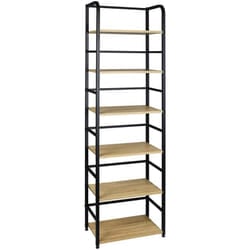 Scaffale autoportante con 6 ripiani 50 x 30 x 176 cm rovere chiaro