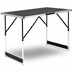 Questo tavolo è versatile, come tavolo da campeggio, tavolo da giardino, tavolo da lavoro, tavolo da festa, ecc. Il tavolo pi ...