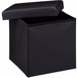 Contenitore sintetico Pouf portaoggetti stabile, riempito o meno Disponibile in diversi colori Spazio per giornali, libri, DV ...