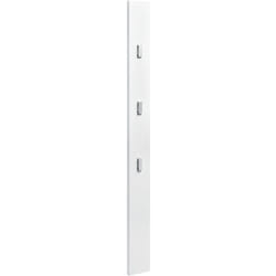 Helloshop26 - Appendiabiti per armadio 170 cm ganci appendiabiti da parete pannello a muro bianco