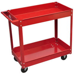Carrello officina portata 100 kg rosso attrezzi garage officina fai da te