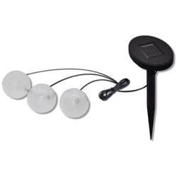 Helloshop26 - Sfera solare led galleggiante 3 pezzi diametro 9,5 cm luce decorativa