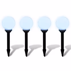 Queste 4 sfere solari possono essere posizionate sul terreno del tuo giardino, patio o cortile. Queste sfere solari LED vengo ...
