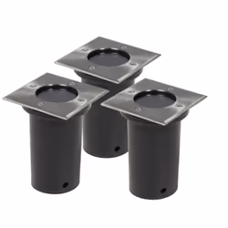 Questo set contiene 3 faretti da incasso a terra che illumineranno e decoreranno il tuo giardino e qualsiasi spazio pubblico. ...