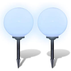 Sfera solare per esterni 30 cm 2 pezzi decorazione luminosa