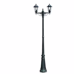 Questa lampada da terra in alluminio pressofuso verde scuro migliorerà notevolmente l'aspetto generale del tuo giardino. Disp ...