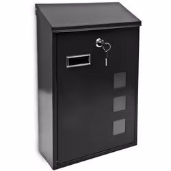Cassetta postale semplice Con 3 finestre trasparenti molto pratiche Chiudibile a chiave Slot protetto Questa cassetta postale ...