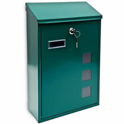 Cassetta postale semplice Con 3 finestre trasparenti molto pratiche Chiudibile a chiave Slot protetto Questa cassetta postale ...