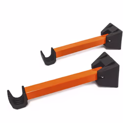 Set di 2 portabiciclette per riporre in modo salvaspazio Protegge il telaio dai graffi Per telai fino a 4 cm Carico massimo: ...