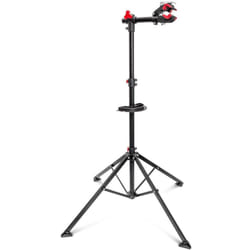 Helloshop26 - Cavalletto da officina per supporto riparazione bicicletta manutenzione regolabile nero 105 -190 cm