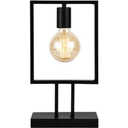 Helloshop26 - Lampada da tavolo 37,5 cm in metallo nero