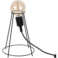 Helloshop26 - Lampada da tavolo di design E27 paralume 20 cm nero
