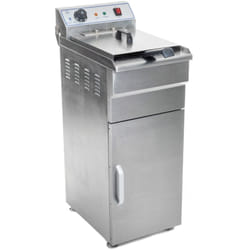 Friggitrice alta in acciaio inox 1 vasca da 16 litri vasca estraibile con timer professionale